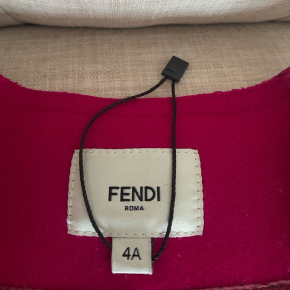 Authentic Fendi girl goat wool cashmere pink sz 4-5yo - Picture 3 of 15